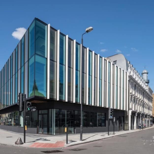 Building outside at Kings Cross Bridge, Landmark Space