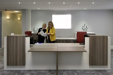 Reception area at Thursby Road, United Business Centres Ltd in Bromborough