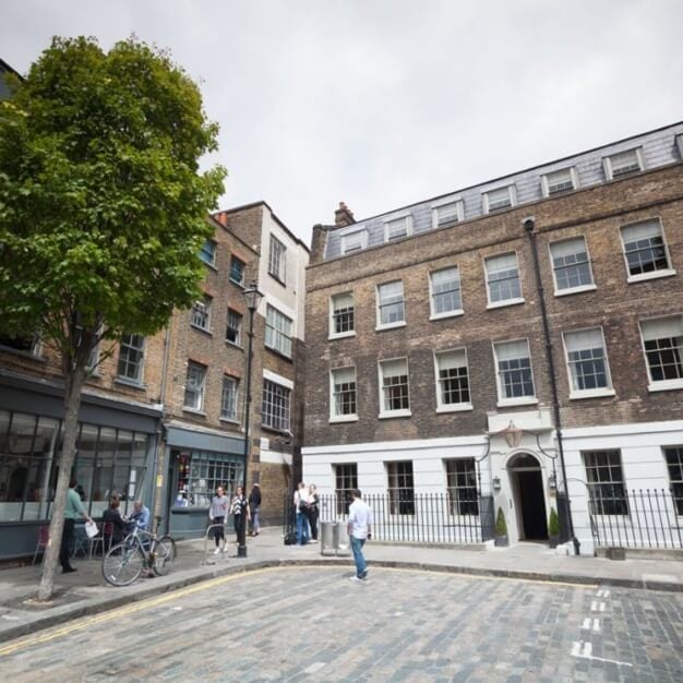 The building at Dallington St, The Office Group Ltd. (FORA), Clerkenwell