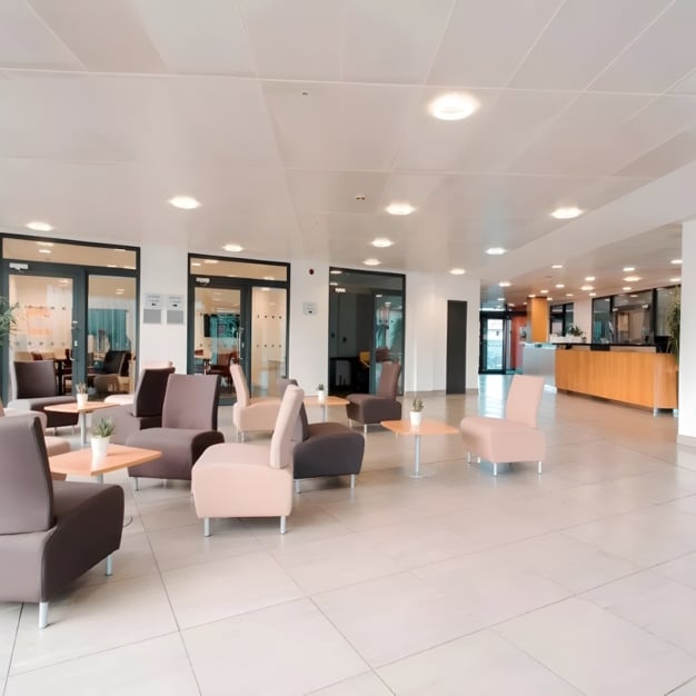 The foyer at Frederick Road, Oxford Innovation Ltd (Salford, M3)