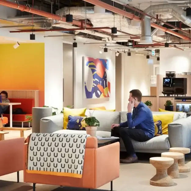 The Breakout area - 133 Houndsditch - HQ, WeWork (Liverpool Street, EC2 - London)