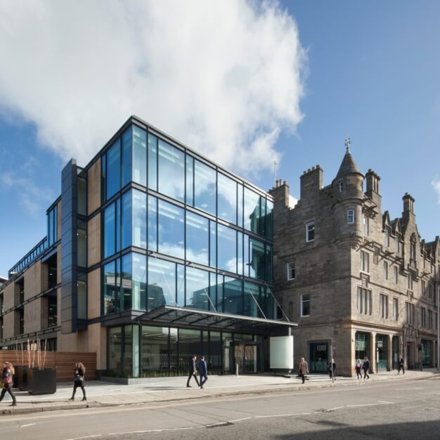 Building outside at Fountainbridge, Regus, Edinburgh