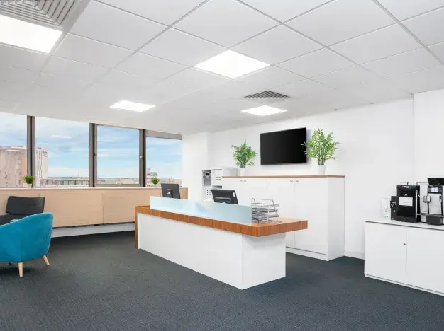 The reception at Toll House Hill, Regus in Nottingham