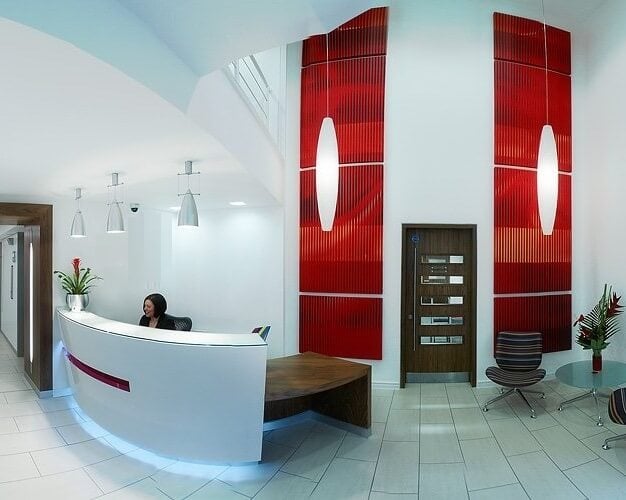 Reception at Exchange Quay, The Serviced Office Company in Manchester