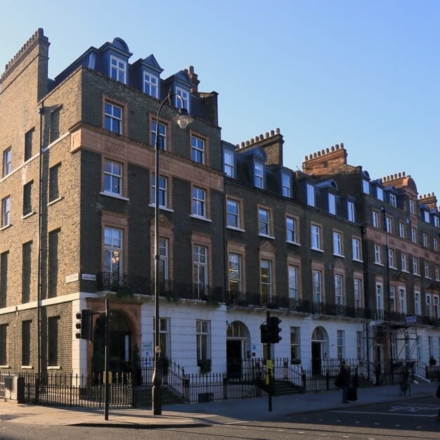 The building at Podium Space Ltd in Russell Square