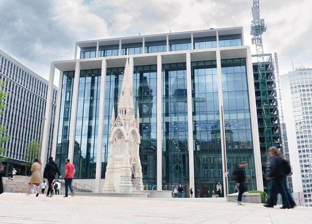 Building outside at Chamberlain Square, Cubo Holdings Limited, Birmingham, B1