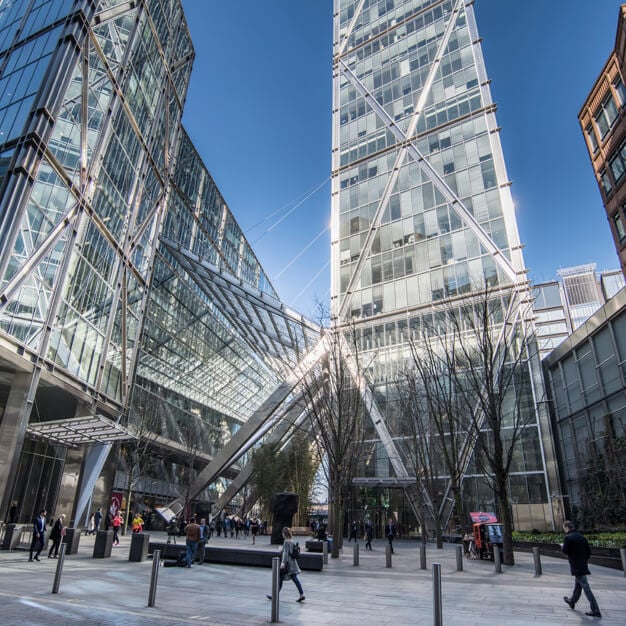 Building external for The Broadgate Tower, Regus, Liverpool Street