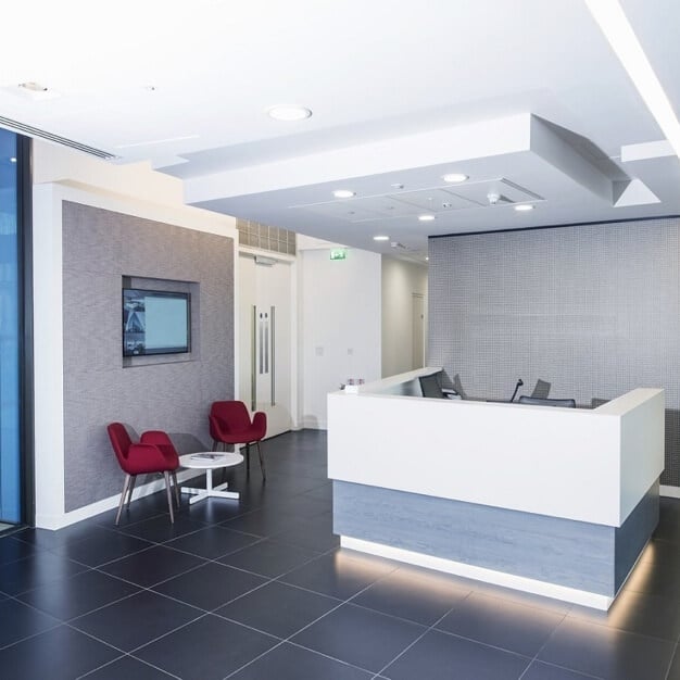 Reception area at 2 Kingdom Street, Regus in Paddington