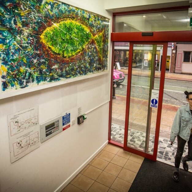 Foyer area in Oldham Street, The Ethical Property Company Plc, Manchester, M1