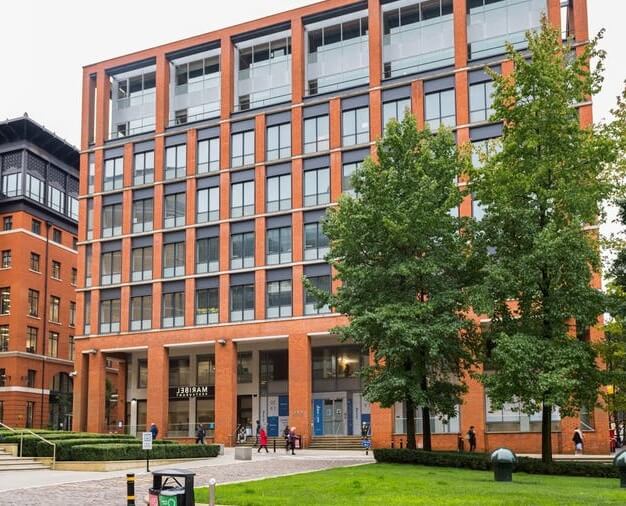 Building outside at Brindley Place, WeWork, Birmingham