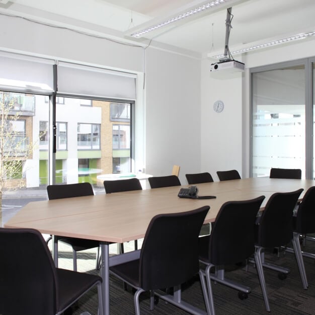 The meeting room at New England Street, The Ethical Property Company Plc in Brighton, BN1