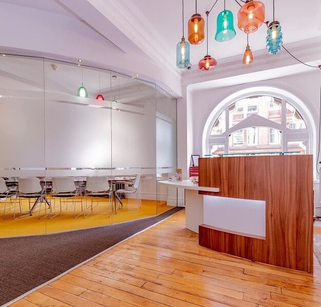 Reception area at King Street, The Offices Northwest Limited in Manchester