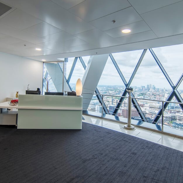 Reception - The Gherkin, Regus in Bishopsgate