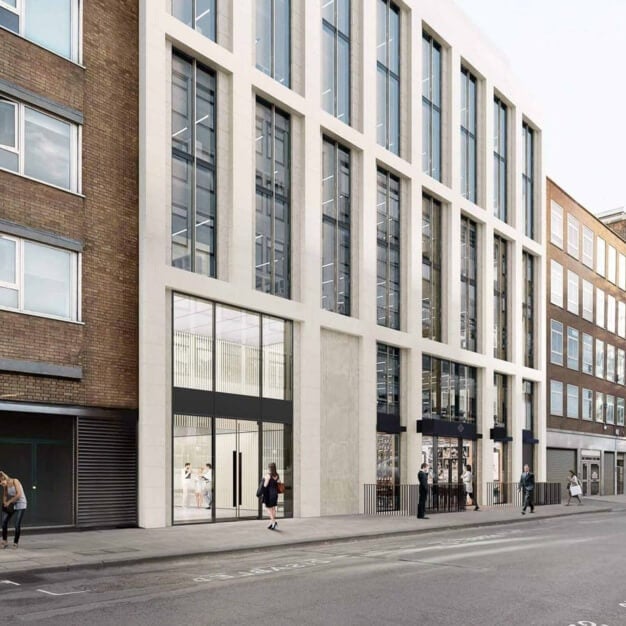 The building at Berners Street, The Office Group Ltd. (FORA), Noho