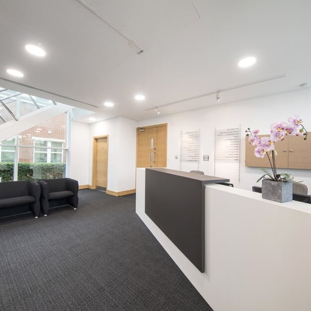 Reception in Capability Green, Regus, Luton