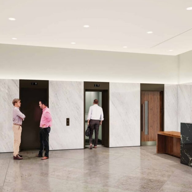 Reception area at Sloane Avenue, Kensington Office Group in Chelsea