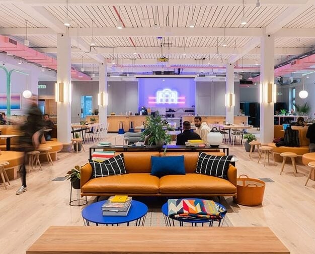 A breakout area in Kingsway, WeWork, Holborn