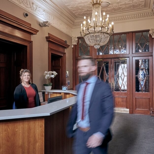 Reception area at Queens Road, NewFlex Limited in Aberdeen