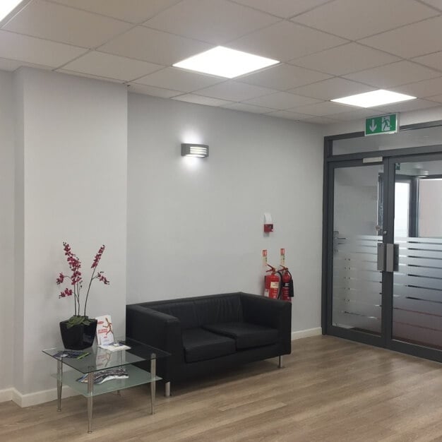 The reception at 112-114 Market Street, Business Space Solutions in Wigan