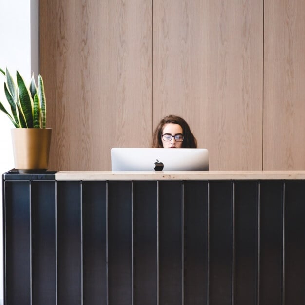 Reception area at 3 Lloyds Avenue, The Office Group Ltd. in Fenchurch Street