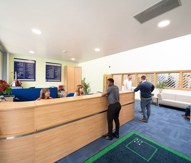 Reception at Foxhunter Drive, Capital Space in Milton Keynes