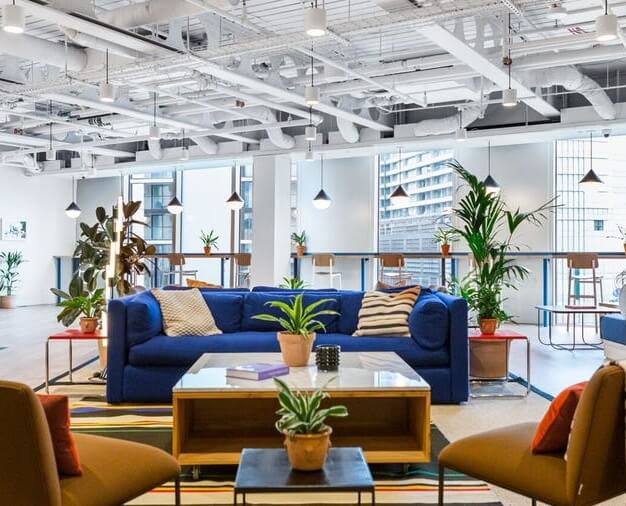 A breakout area in Merchant Square, WeWork, Paddington