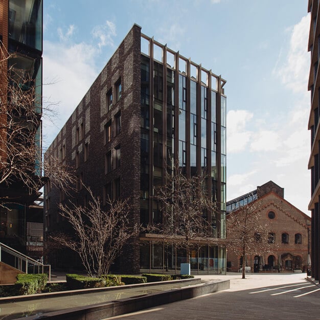 Building outside at Pancras Square, The Office Group Ltd. (FORA), King's Cross, WC1 - London