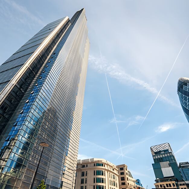 The building at Heron Tower, Landmark Space in Bishopsgate, EC1 - London