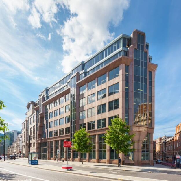 Building outside at One Aldgate, Targetspace, Aldgate, London