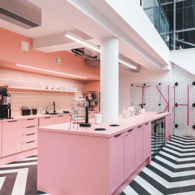 Kitchen at George Leigh Street, Huckletree in Manchester