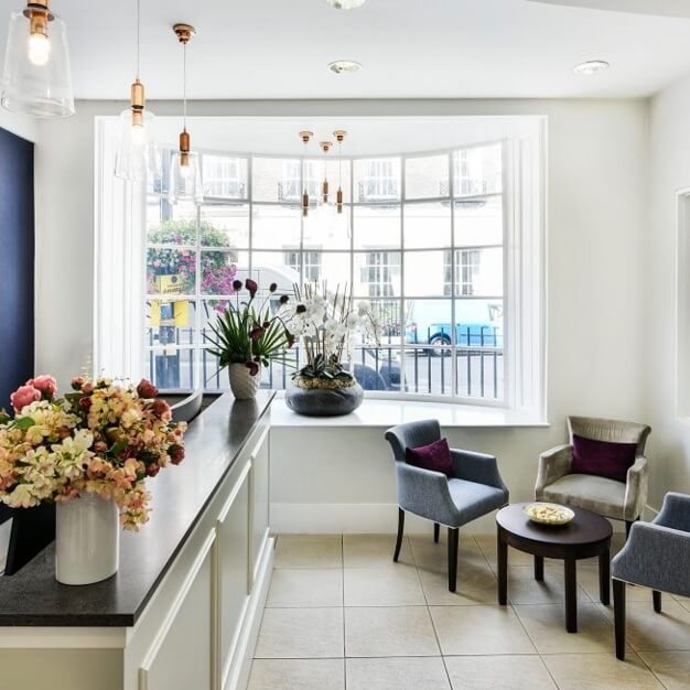 Reception area at 67 Grosvenor Street, The Argyll Club (LEO) in Mayfair, London