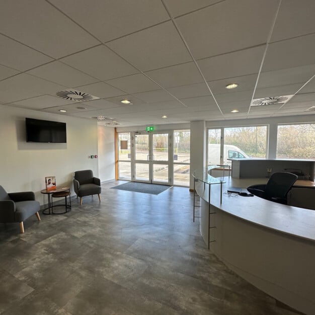 Reception area at Hill Of Rubislaw, NewFlex Limited in Aberdeen, AB10