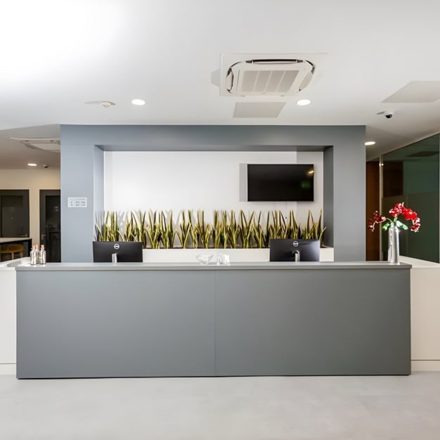 The reception at Cobalt Business Park, Regus in Newcastle, NE1