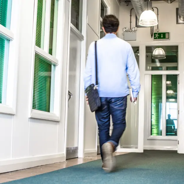 The hallway in Market Place, Oxford Innovation Ltd, Stockport, SK1