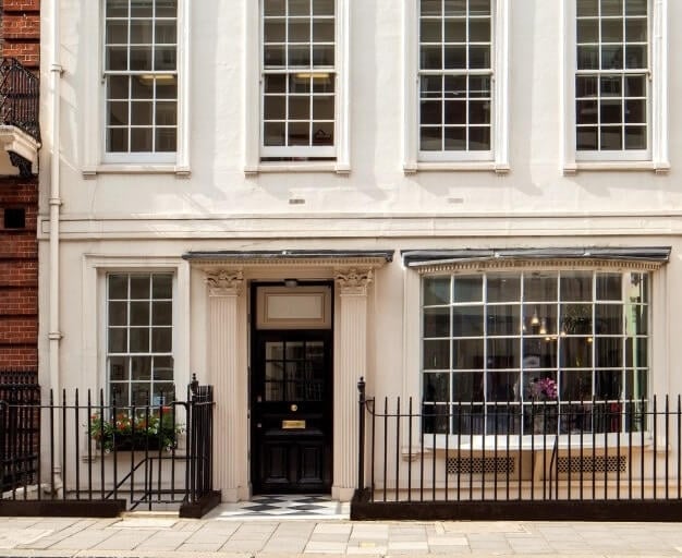 The building at 67 Grosvenor Street, The Argyll Club (LEO) in Mayfair, London