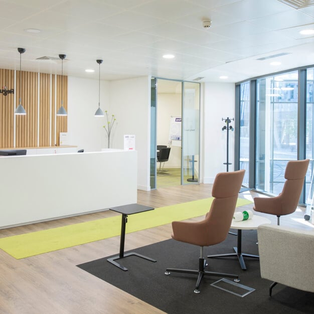 The reception at Station Road, Regus in Croydon