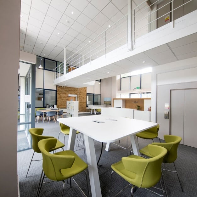 The shared deskspace at Albert Edward House, Regus in Preston