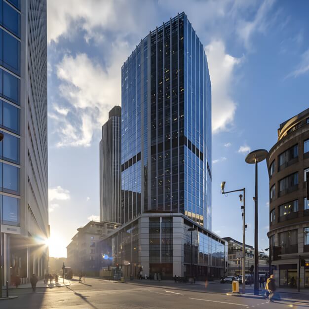 Building external for Bishopsgate, Landmark Space, EC1 - London