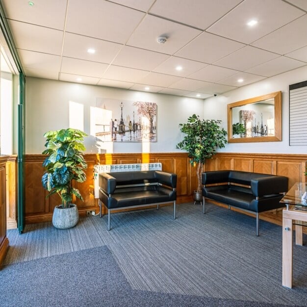 The reception at Prestige Court Business Centre, Century Office Ltd in Leeds, LS1 - Yorkshire and the Humber