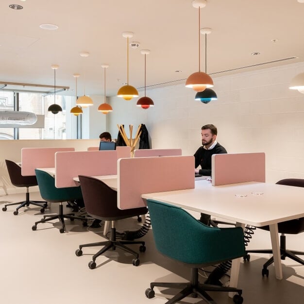 Shared deskspace at West Regent Street, Regus, Glasgow