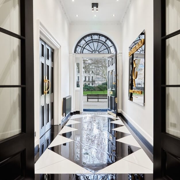 The hallway in Fitzroy Square, Workpad Group Ltd, Fitzrovia