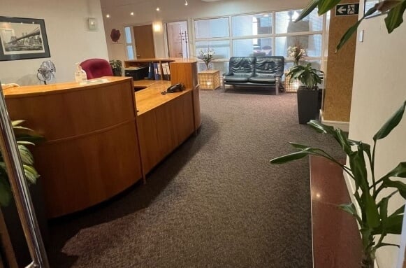 Reception area at Albion Street, Locus Properties Ltd in Manchester, M1