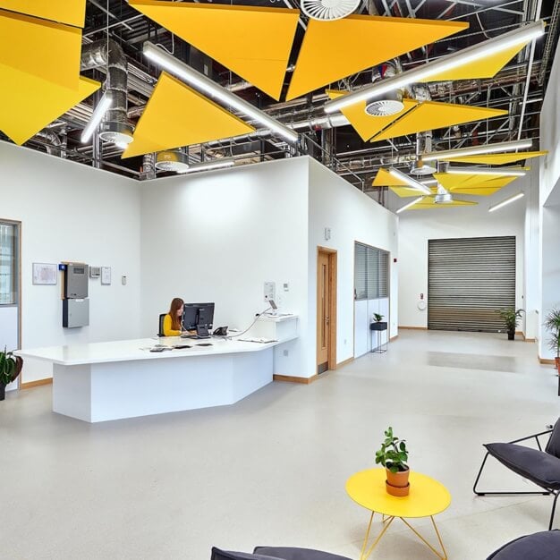 The reception at Filton Road, Oxford Innovation Ltd in Bristol, BS1