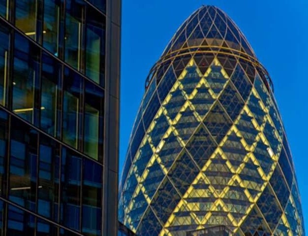 The building at The Gherkin, Regus in Bishopsgate