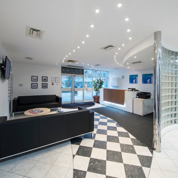 Reception area at Fountain Court, Regus in St Albans