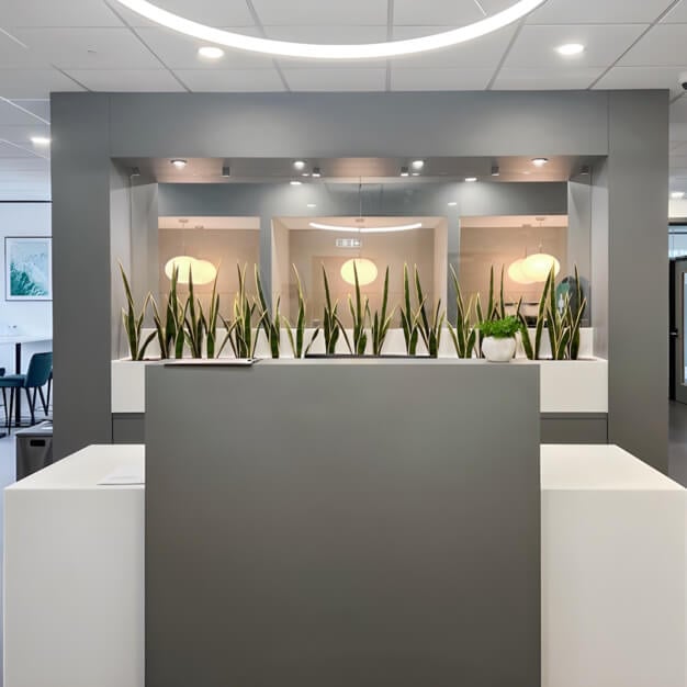 The reception at Nicholls House, Regus in Warwick, CV34 - West Midlands