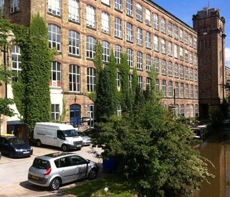 The building at Clarence Road, Adelphi Mill in Bollington