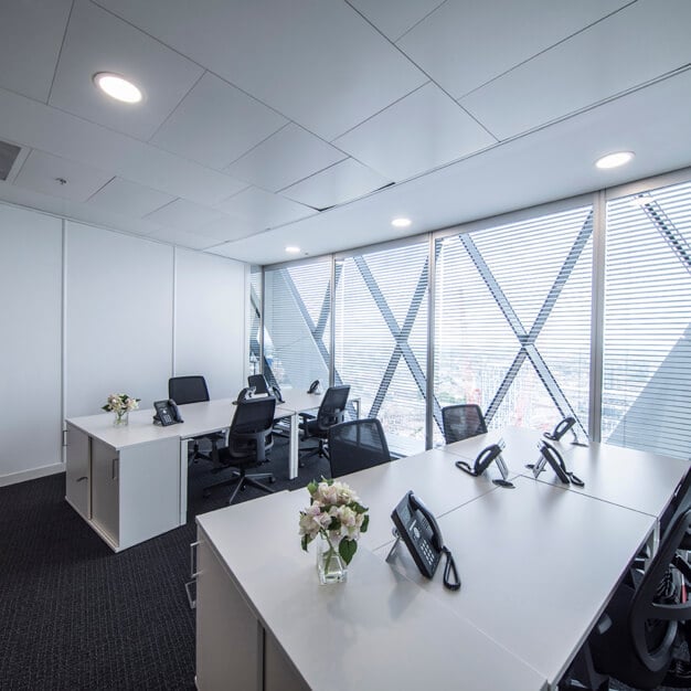 Private workspace in The Gherkin, Regus (Bishopsgate)