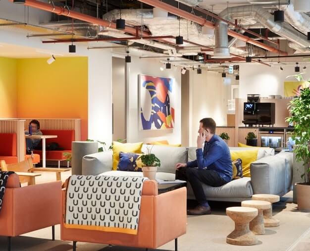 The breakout area - Brindley Place, WeWork (Birmingham)