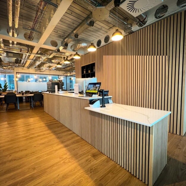 Reception area at Princes Street, Cubo Holdings Limited in Edinburgh, EH1